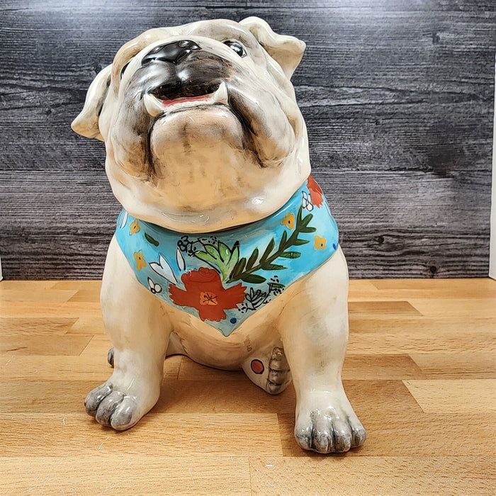 Penelope Bull Dog Cookie Candy Treat Jar Canister Figurine by Blue Sky