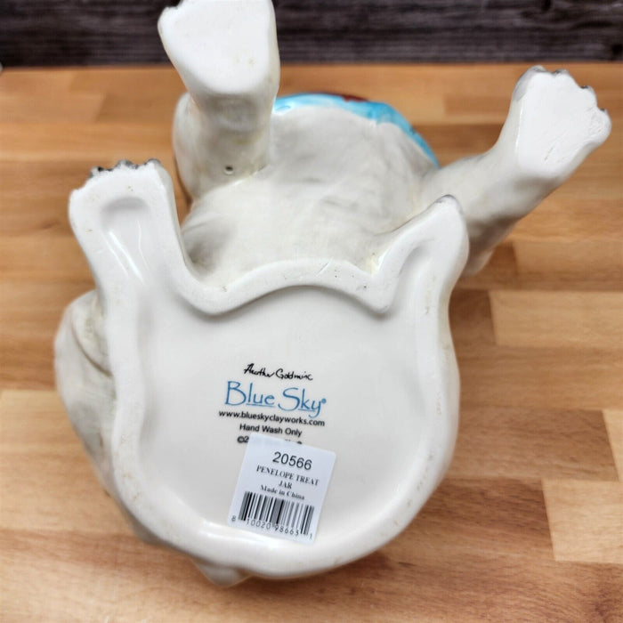 Penelope Bull Dog Cookie Candy Treat Jar Canister Figurine by Blue Sky