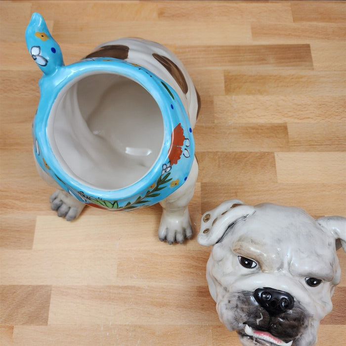 Penelope Bull Dog Cookie Candy Treat Jar Canister Figurine by Blue Sky