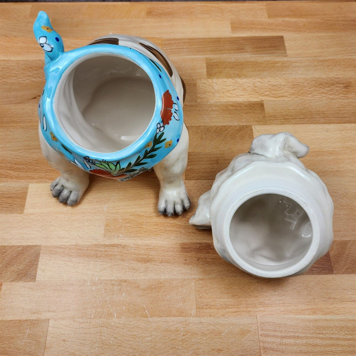 Penelope Bull Dog Cookie Candy Treat Jar Canister Figurine by Blue Sky