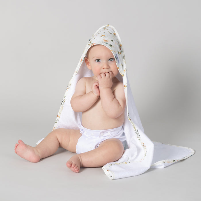 Peonies Bamboo 2pk Hooded Towels - Bubba Blue Australia