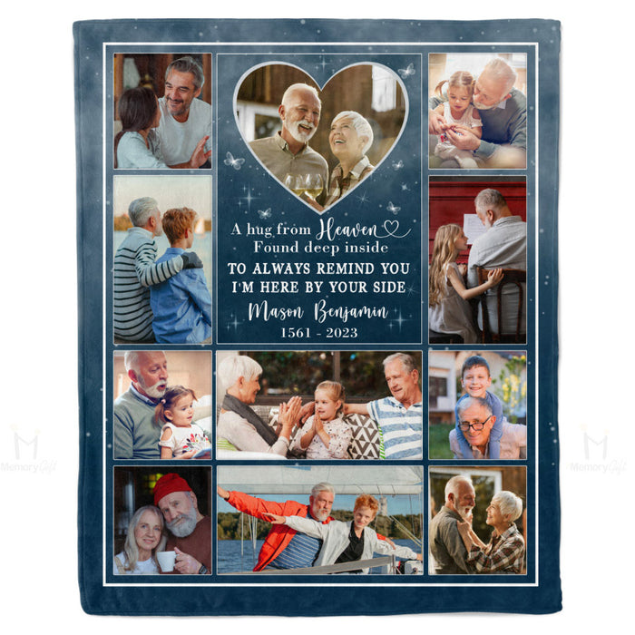 personalized memorial blanket