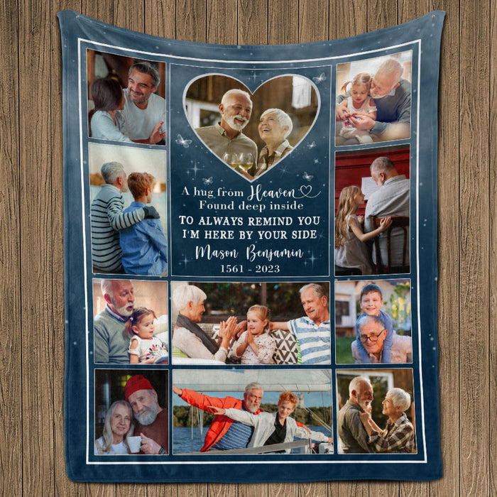 personalized memorial blanket