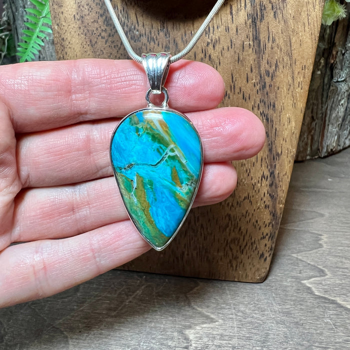 Peruvian Blue Opal Pendant