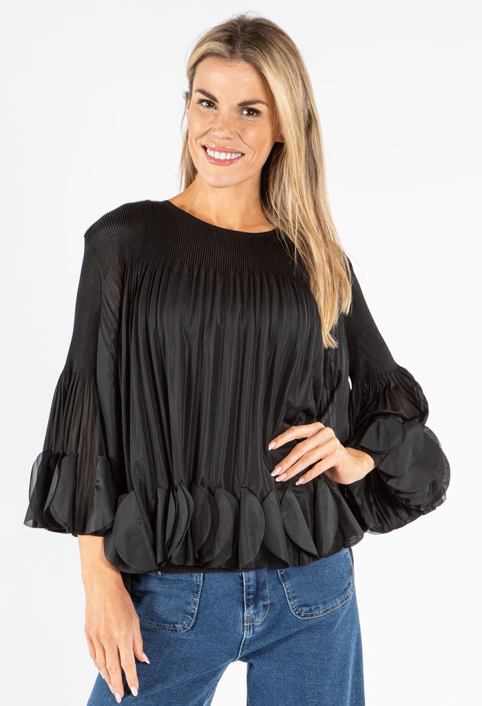 Petal Pleated Blouse