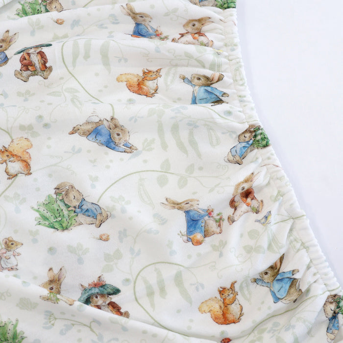 Peter Rabbit & Benjamin Bunny Co Sleeper/Bedside Sleeper Fitted Sheet - Bubba Blue Australia