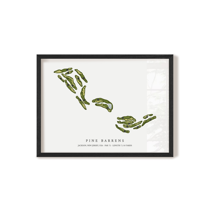 Pine Barrens | Golf Course Print | Black+Frame