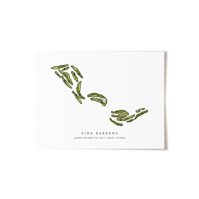 Pine Barrens | Golf Course Print | Unframed