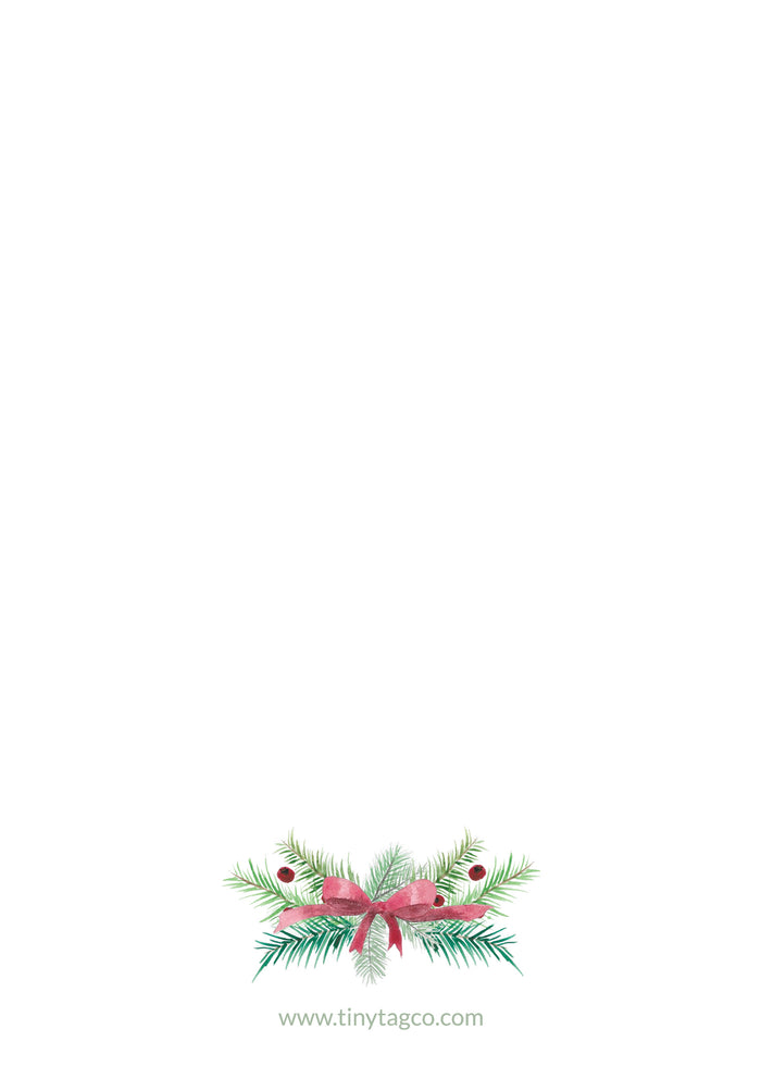 Pine Bough Christmas Card