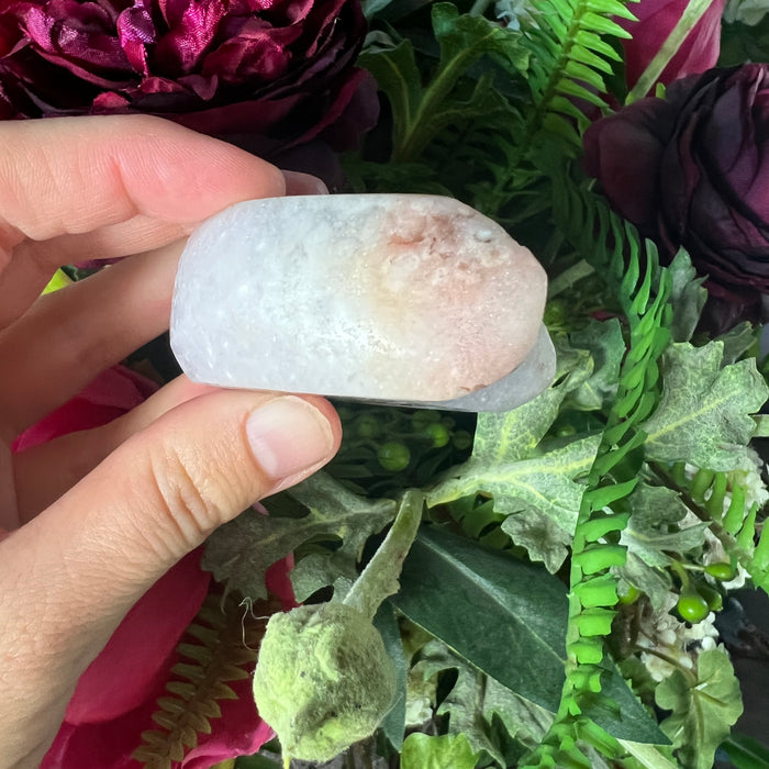 Pink Amethyst Crescent Moon