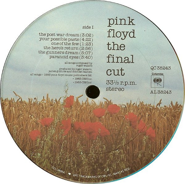 Pink Floyd - The Final Cut (LP) [US] 1st
