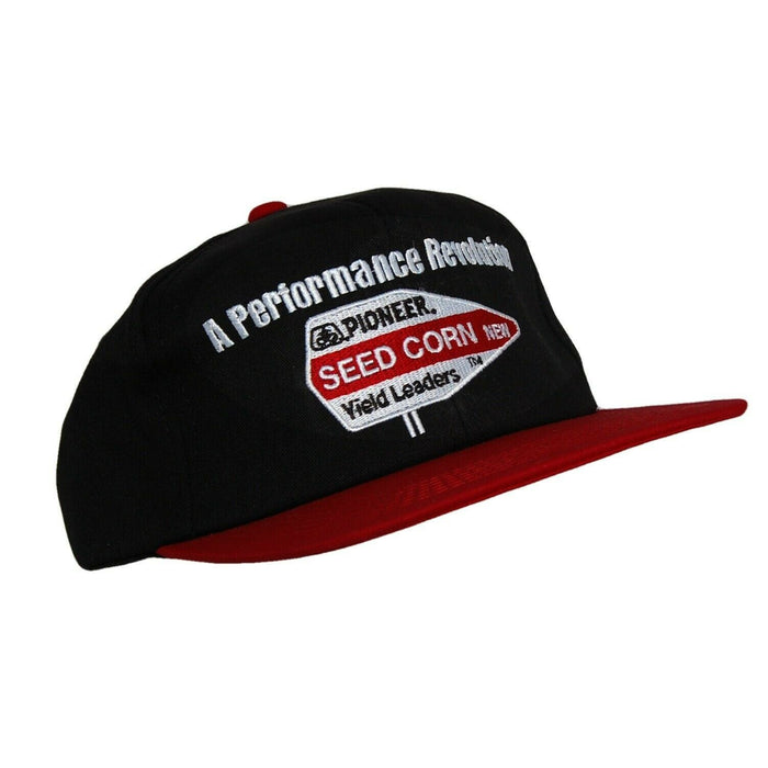 Pioneer Performance Revolution Farm Seed Hat 5 Panel Ball Cap Black Adjustable