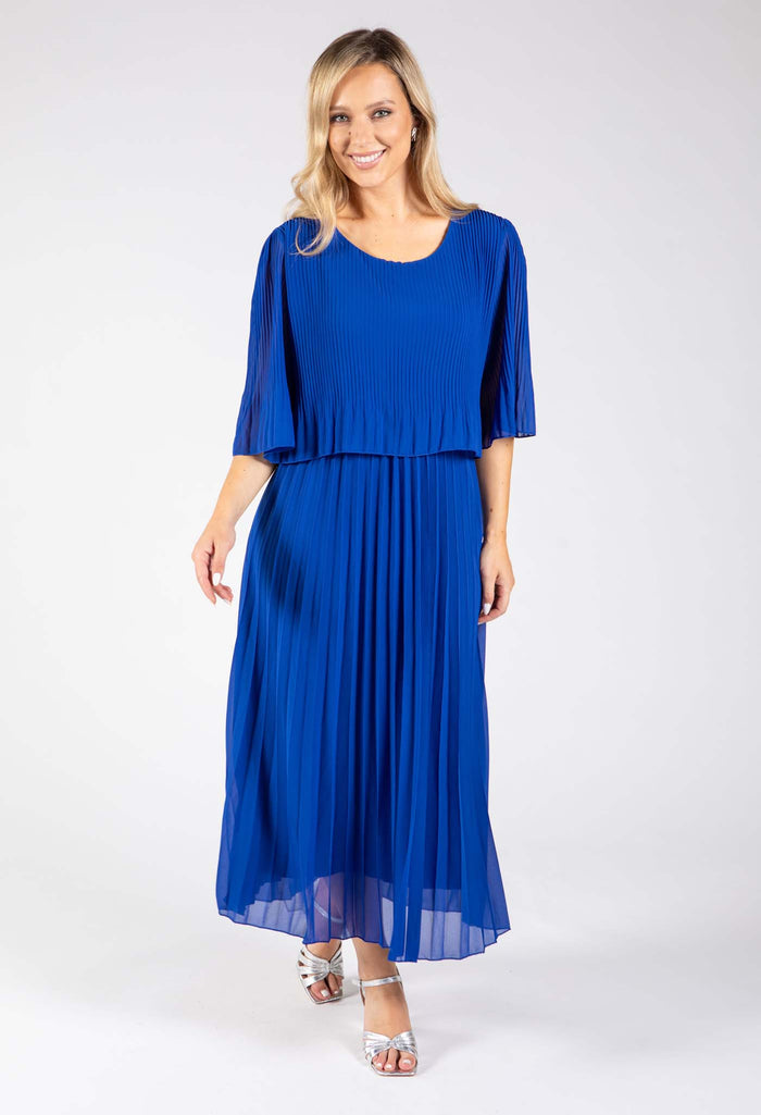 Plisse Pleated Pop Over Dress