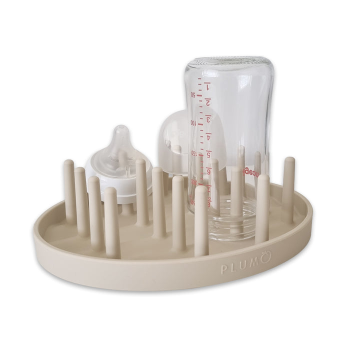 Plum Mini Hedgehog Silicone Drying Rack - Sand