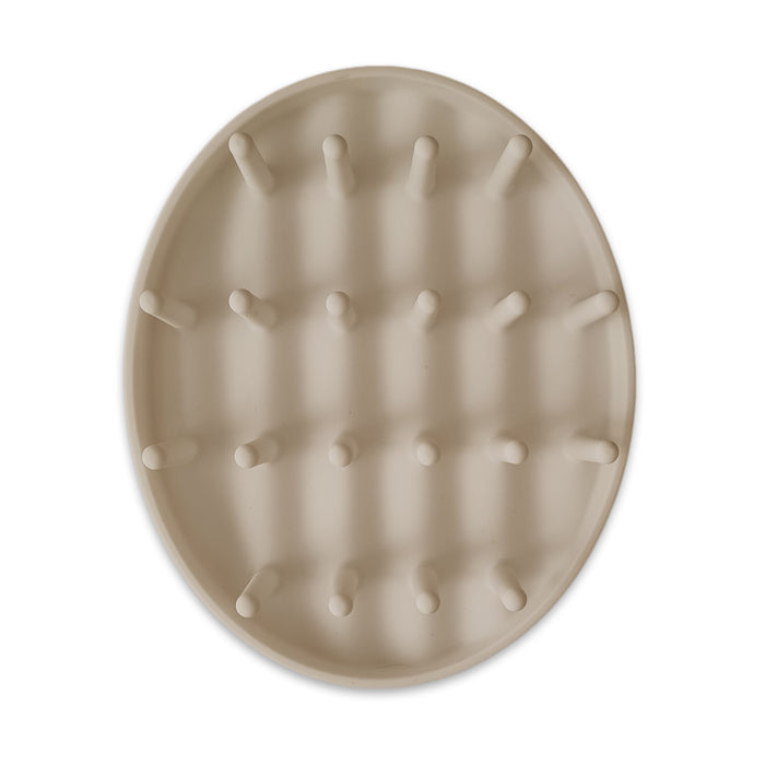 Plum Mini Hedgehog Silicone Drying Rack - Sand