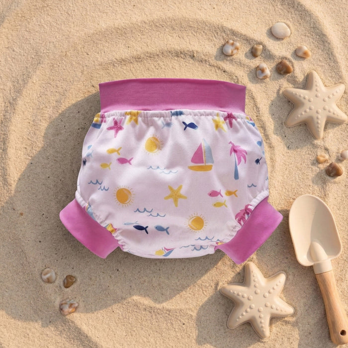 PLUM Swim Nappy - Maui(Pink) - Bubba Blue Australia