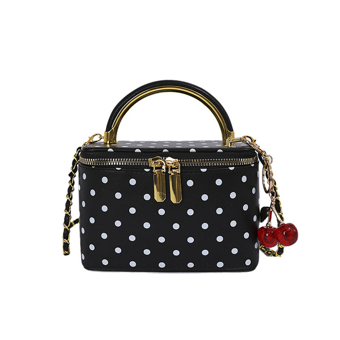 Polka Dot Vanity Crossbody Bag - Cherry