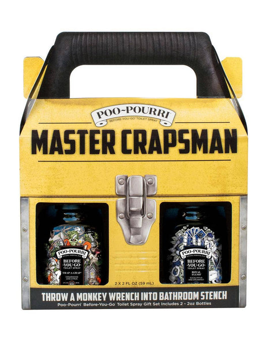 ~Pourri - Poo~Pourri Master Crapsman Gift Set 2 pack 2 oz: Royal Flush + Trap-A-Crap