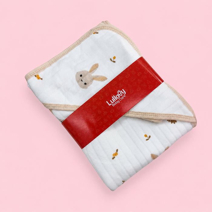 Premium Hooded Baby Wrapper | Muslin | Print