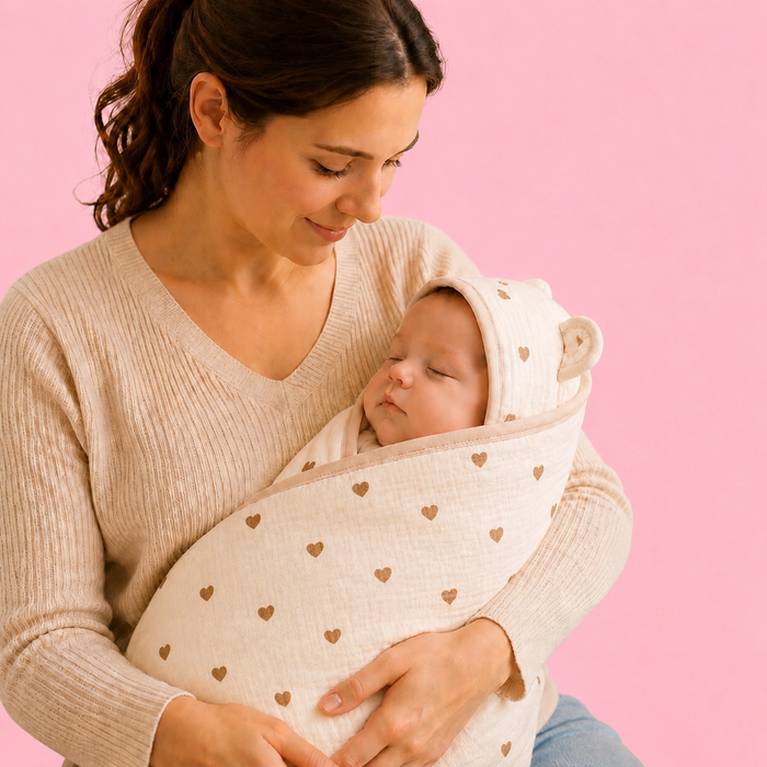 Premium Muslin Baby Wrapper | Love