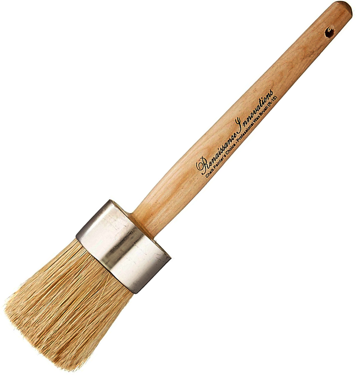 Retique It professional wax paint brush with natural bristles for smooth application of wax and paint.