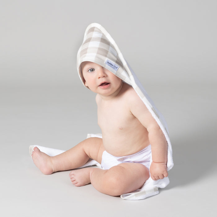Provincial 2pk Hooded Towel - Olive/Taupe - Bubba Blue Australia