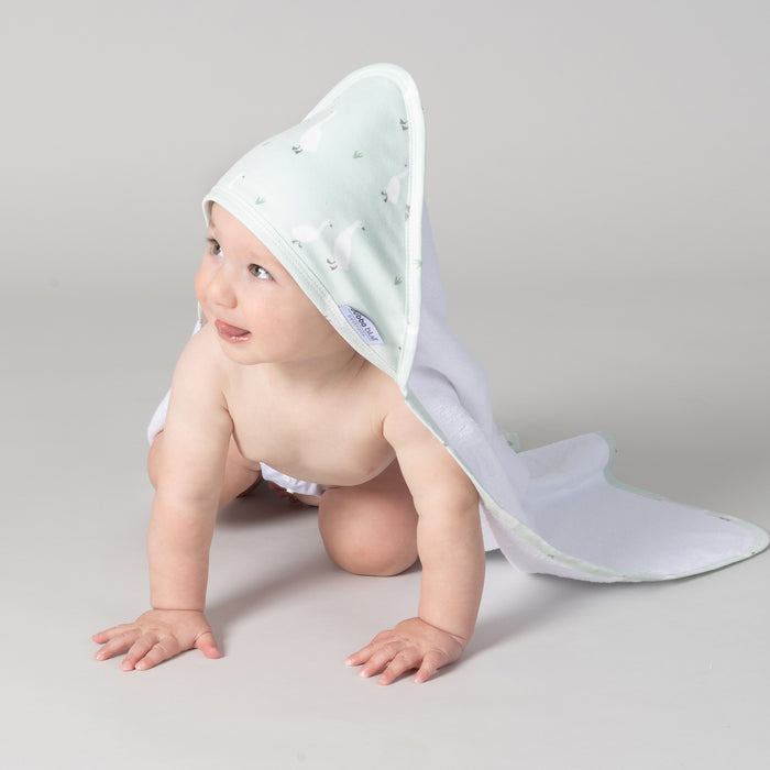 Provincial 2pk Hooded Towel - Olive/Taupe - Bubba Blue Australia