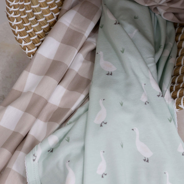 Provincial 2pk Jersey Wrap - Olive/Taupe - Bubba Blue Australia