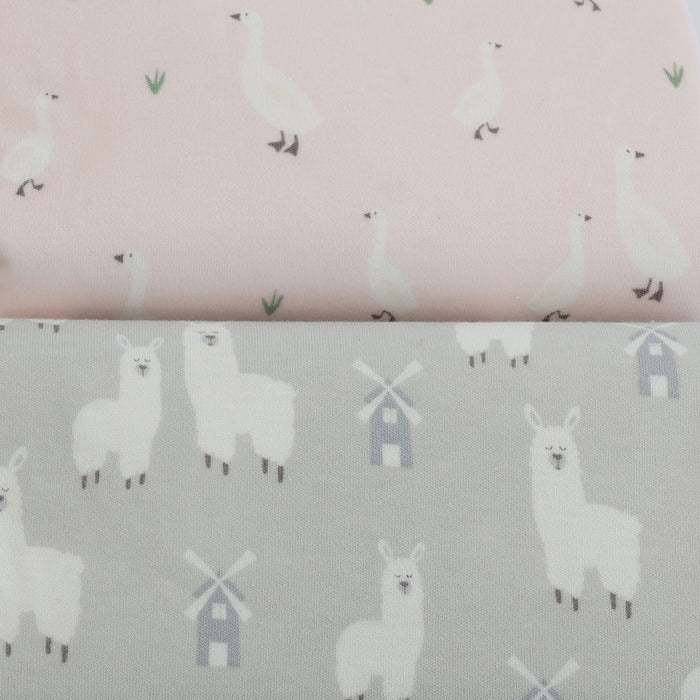 Provincial 2pk Waterproof Change Pad Covers - Blush/Grey - Bubba Blue Australia