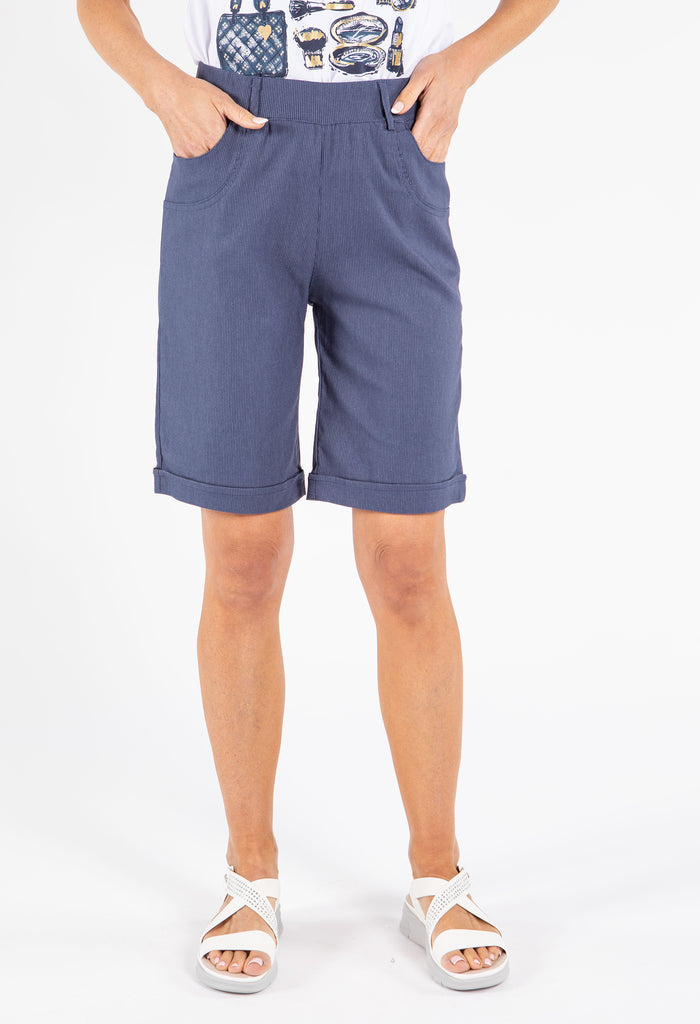 Pull On Light Stripe Shorts