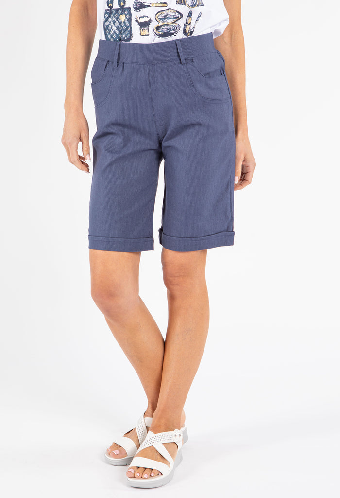 Pull On Light Stripe Shorts
