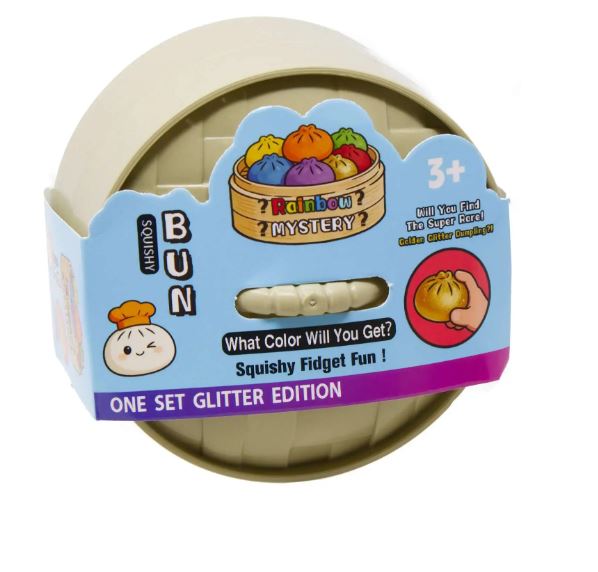 RAINBOW MYSTERY SQUISHY BUN- MINI