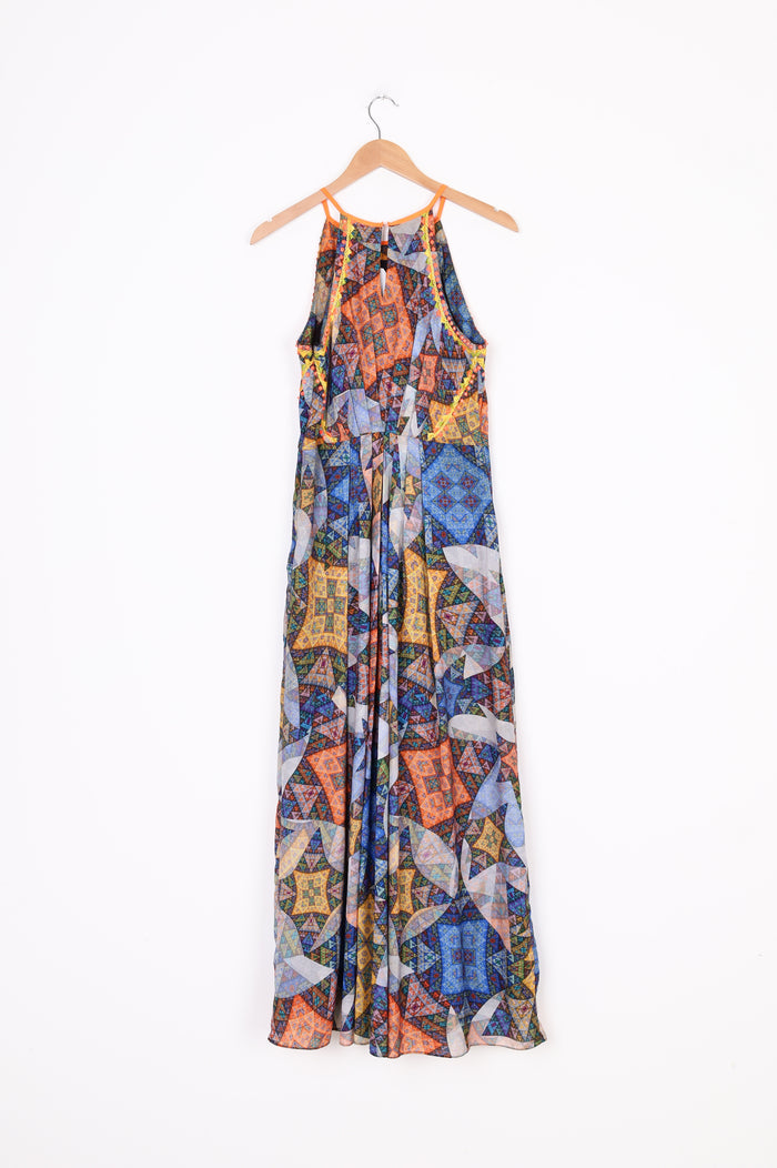 Ranna Gill Womens Blue Dress Size M