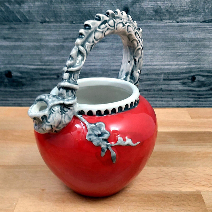 Red Dragon Sugar Bowl and Creamer Set Decorative by Blue Sky