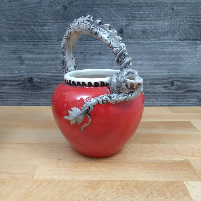 Red Dragon Sugar Bowl and Creamer Set Decorative by Blue Sky