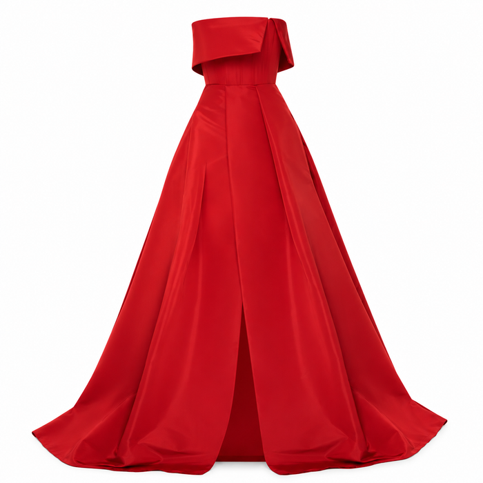 Red Strapless Ball Gown – Valencia