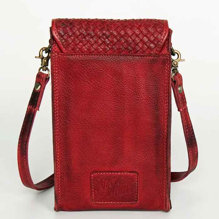 Red Vintage Handmade Phone Crossbody