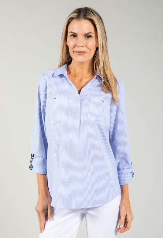 Relaxed Pin Stripe Shirt