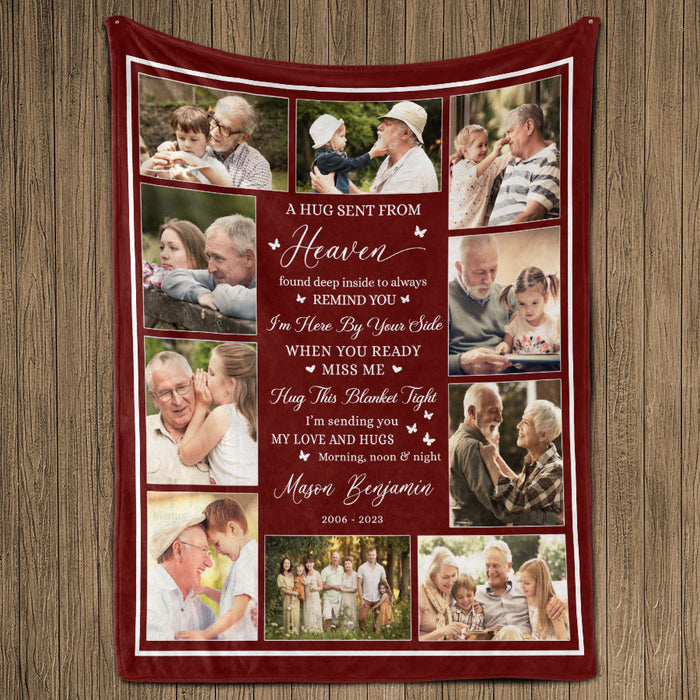 remembrance photo blanket