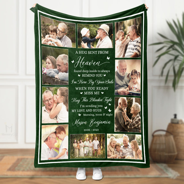 remembrance photo blanket