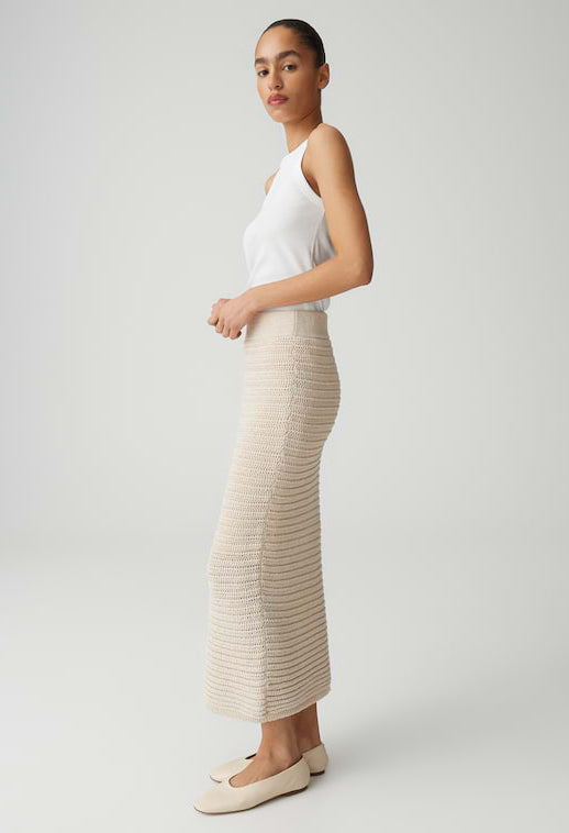 Renisa Breath Long pencil skirt