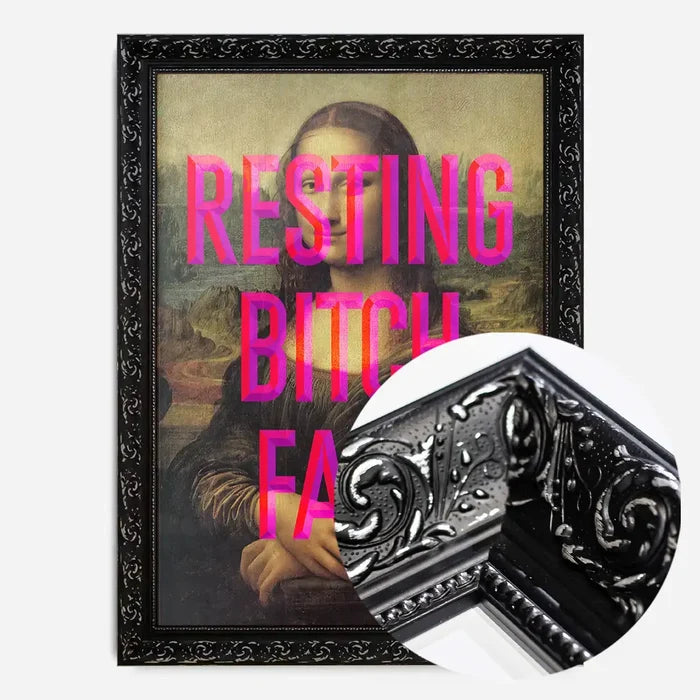 21x30cm | 8¼ x 11¾in / Black Ornate Frame