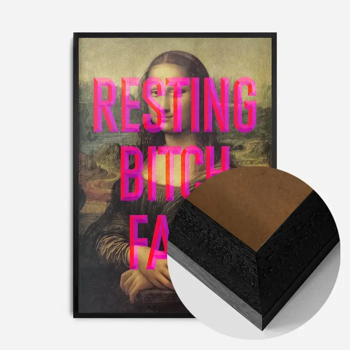 21x30cm | 8¼ x 11¾in / Black Wood Frame