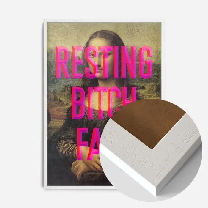 21x30cm | 8¼ x 11¾in / White Wood Frame