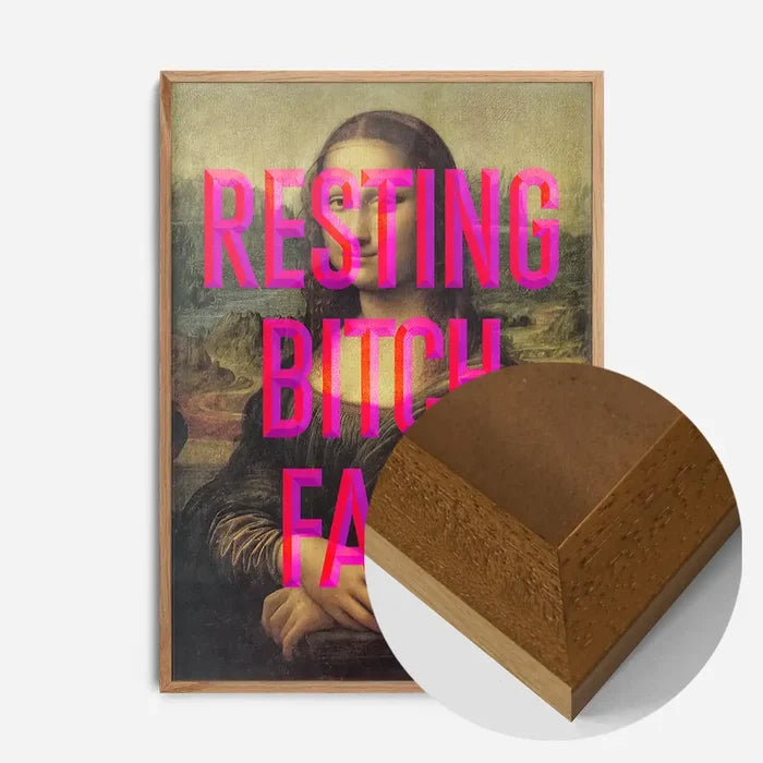21x30cm | 8¼ x 11¾in / Oak Wood Frame