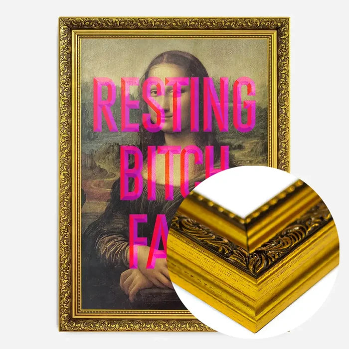21x30cm | 8¼ x 11¾in / Gold Ornate Frame