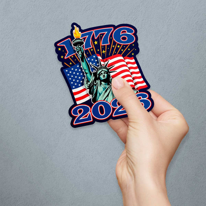 RetroPlanet - USA 1776 Liberty 2026, 250 Years of Freedom Die Cut Sticker