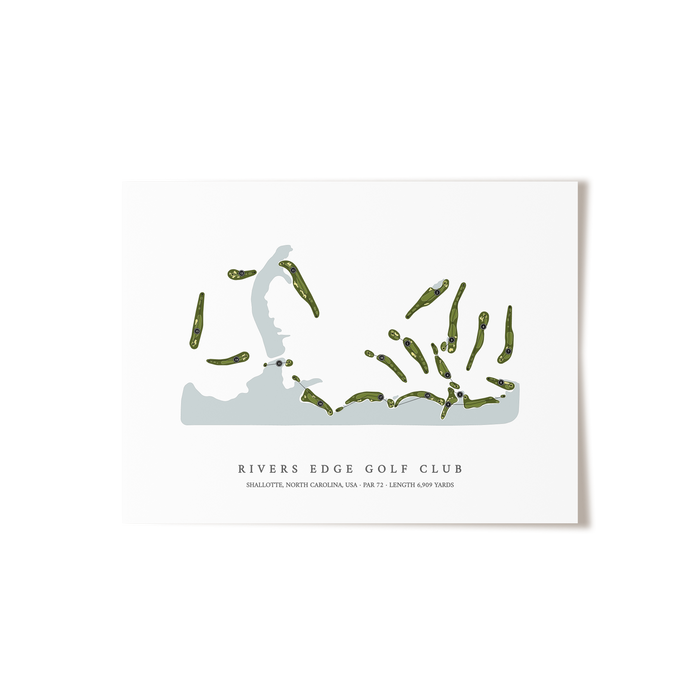 Rivers Edge Golf Club | Golf Course Print | Unframed