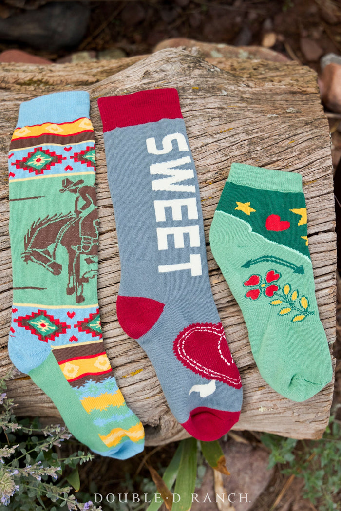 Romance & Rustlers Socks 3 Styles