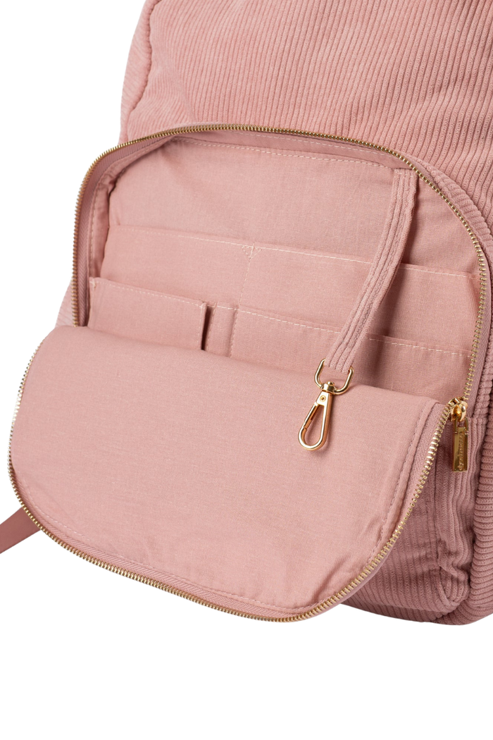 Rose Corduroy Backpack
